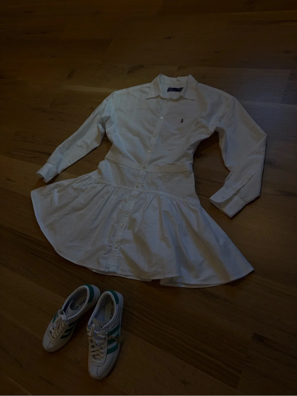 Polo long Sleeve Panel Mini Shirtdress - Picture 5 of 10